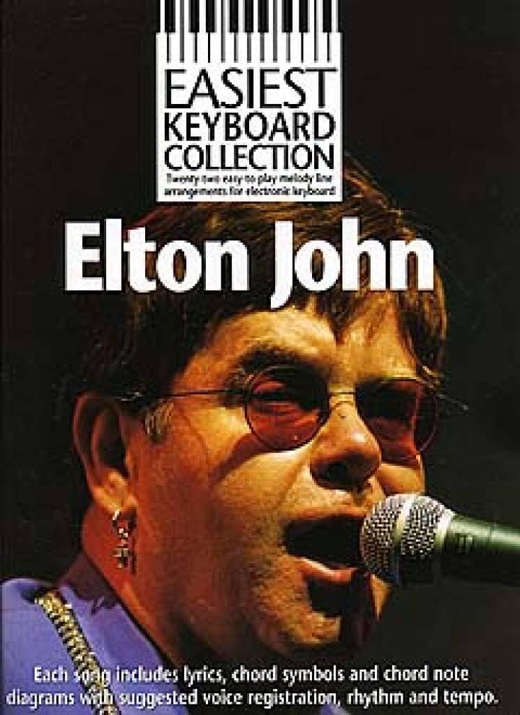 Couverture du livre « EASIEST KEYBOARD COLLECTION: ELTON JOHN », librairie Les Contes Infusés à Corte