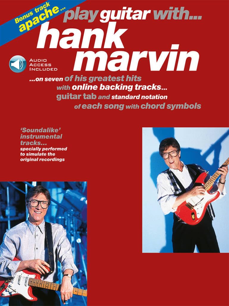 Couverture du livre « PLAY GUITAR WITH... HANK MARVIN GUITARE+CD » de Marvin, (artist Hank, librairie Les Contes Infusés à Corte