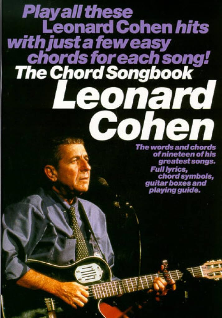 Couverture du livre « LEONARD COHEN: CHORD SONGBOOK LIVRE SUR LA MUSIQUE » de Cohen, (arti Leonard, librairie Les Contes Infusés à Corte