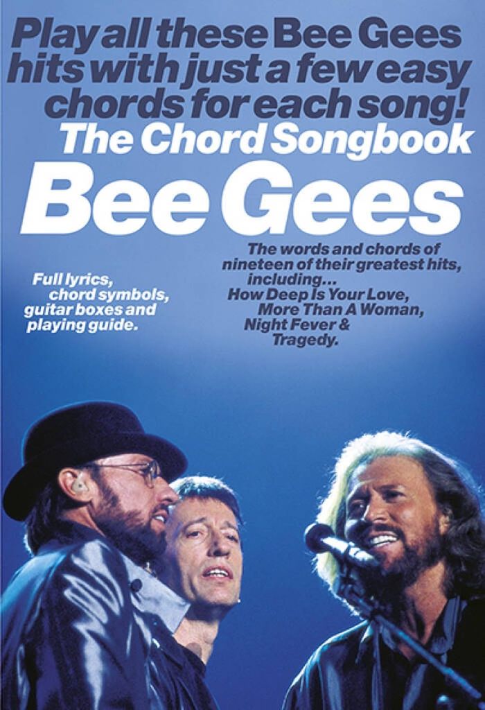 Couverture du livre « BEE GEES: THE CHORD SONGBOOK » de Bee Gees (artist), librairie Les Contes Infusés à Corte
