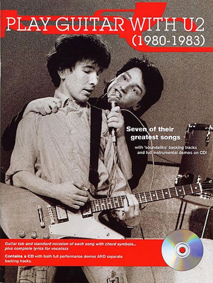 Couverture du livre « PLAY GUITAR WITH... U2 - 1980 TO 1983 GUITARE+CD » de (artist) U2, librairie Les Contes Infusés à Corte