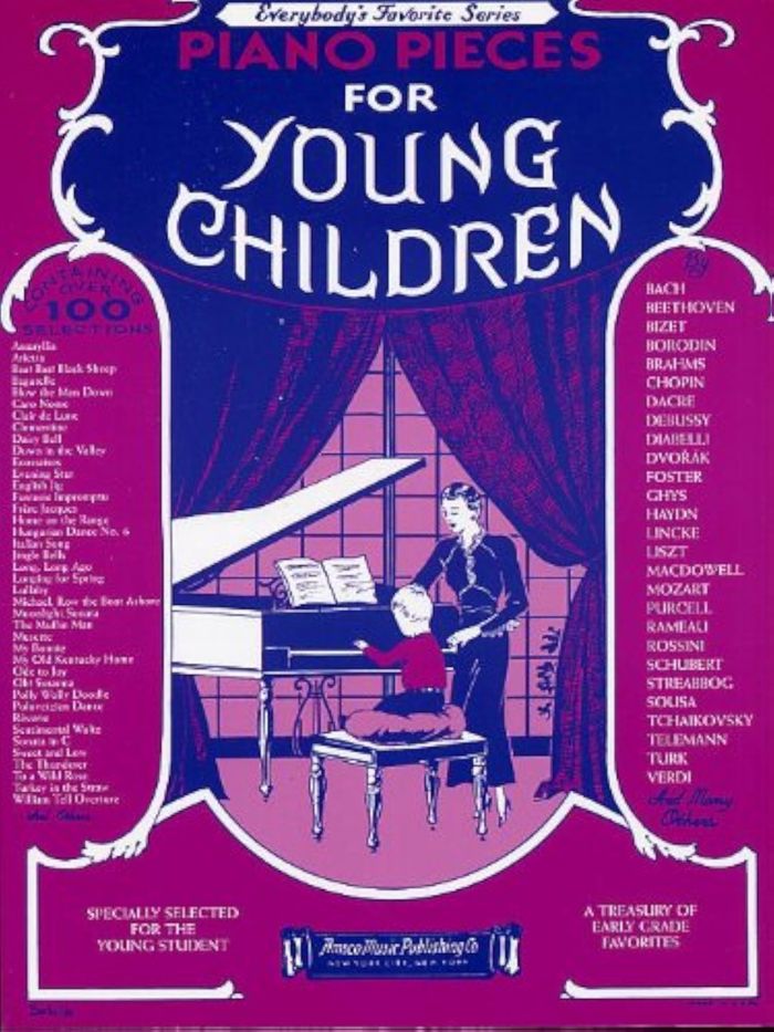 Couverture du livre « PIANO PIECES FOR YOUNG CHILDREN PIANO » de Auteurs Divers, librairie Les Contes Infusés à Corte