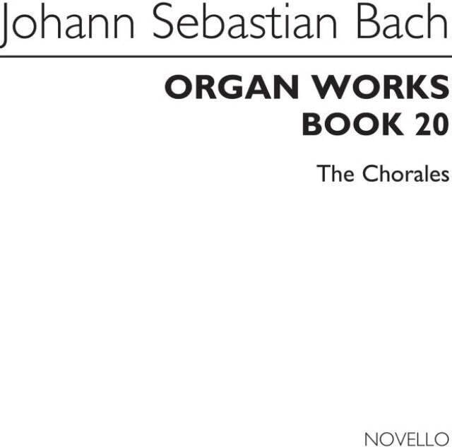 Couverture du livre « JOHANN SEBASTIAN BACH : ORGAN WORKS BOOK 20 - ORGUE » de Jean Sebastien Bach, librairie Les Contes Infusés à Corte
