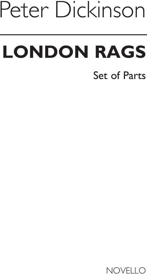 Couverture du livre « PETER DICKINSON: LONDON RAGS FOR BRASS QUINTET (PARTS) » de Dickinson, (ar Peter, librairie Les Contes Infusés à Corte