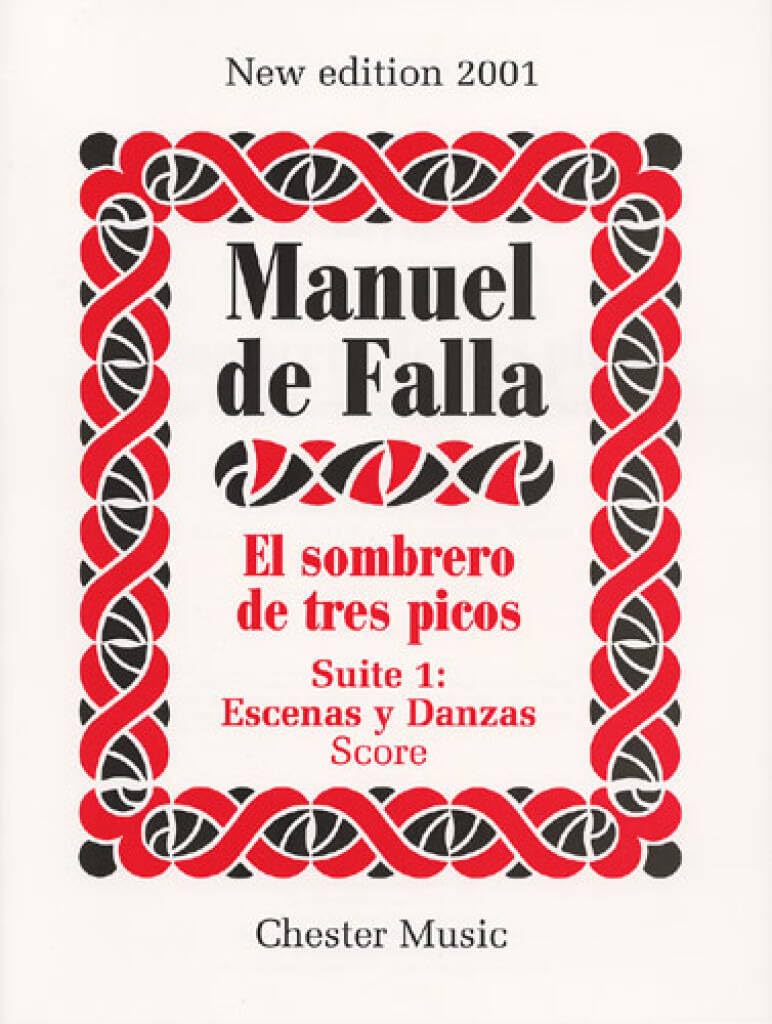 Couverture du livre « MANUEL DE FALLA: EL SOMBRERO DE TRES PICOS SUITE 1 ESCENAS Y DANZAS » de Auteurs Divers, librairie Les Contes Infusés à Corte
