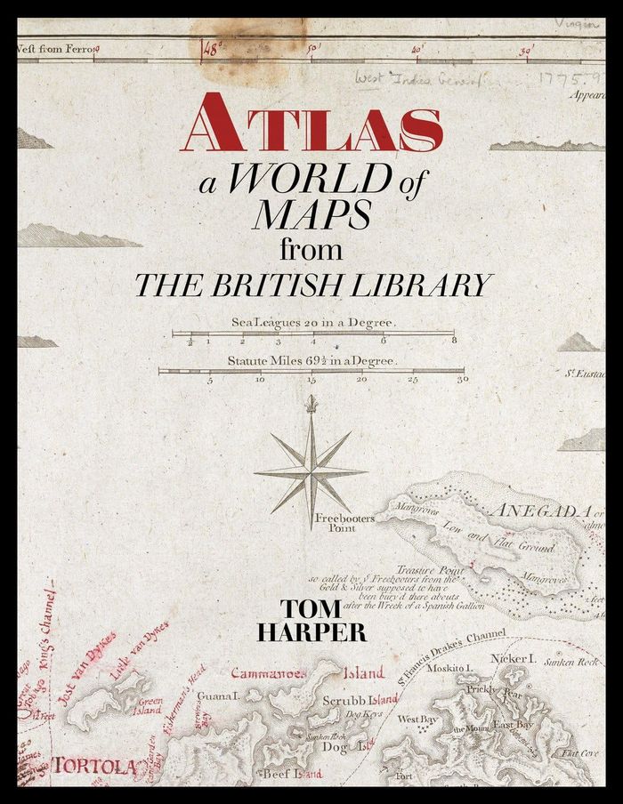 Couverture du livre « ATLAS: A WORLD OF MAPS FROM THE BRITISH LIBRARY » de Harper Tom, librairie Les Contes Infusés à Corte
