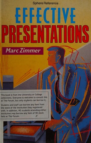 Couverture du livre « EFFECTIVE PRESENTATIONS », librairie Les Contes Infusés à Corte