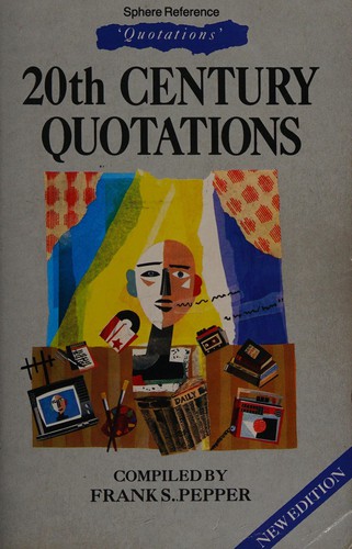 Couverture du livre « TWENTIETH CENTURY QUOTATIONS », librairie Les Contes Infusés à Corte