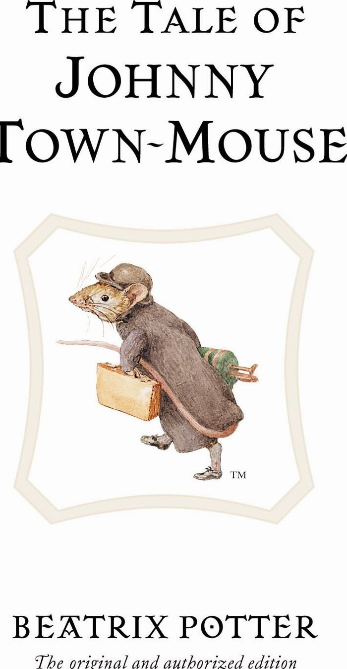 Couverture du livre « BEATRIX POTTER ORIGINALS - THE TALE OF JOHNNY TOWN-MOUSE - THE ORIGINAL AND AUTHORIZED EDITION » de Beatrix Potter, librairie Les Contes Infusés à Corte