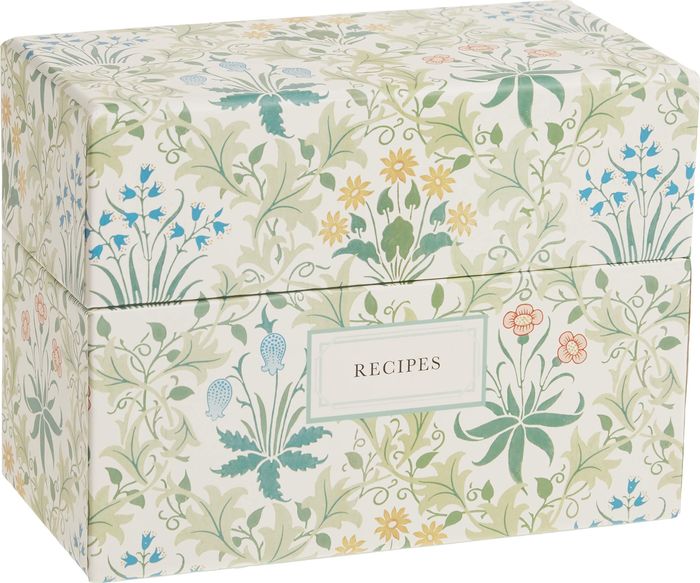 Couverture du livre « V&A WILLIAM MORRIS RECIPE BOX » de Morris, William, librairie Les Contes Infusés à Corte