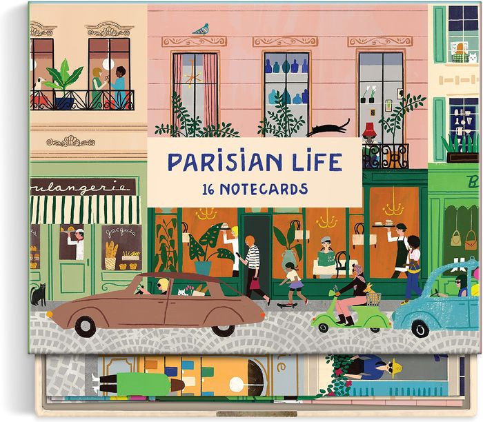 Couverture du livre « PARISIAN LIFE GREETING ASSORTMENT NOTECARD » de Anne Bentley, librairie Les Contes Infusés à Corte