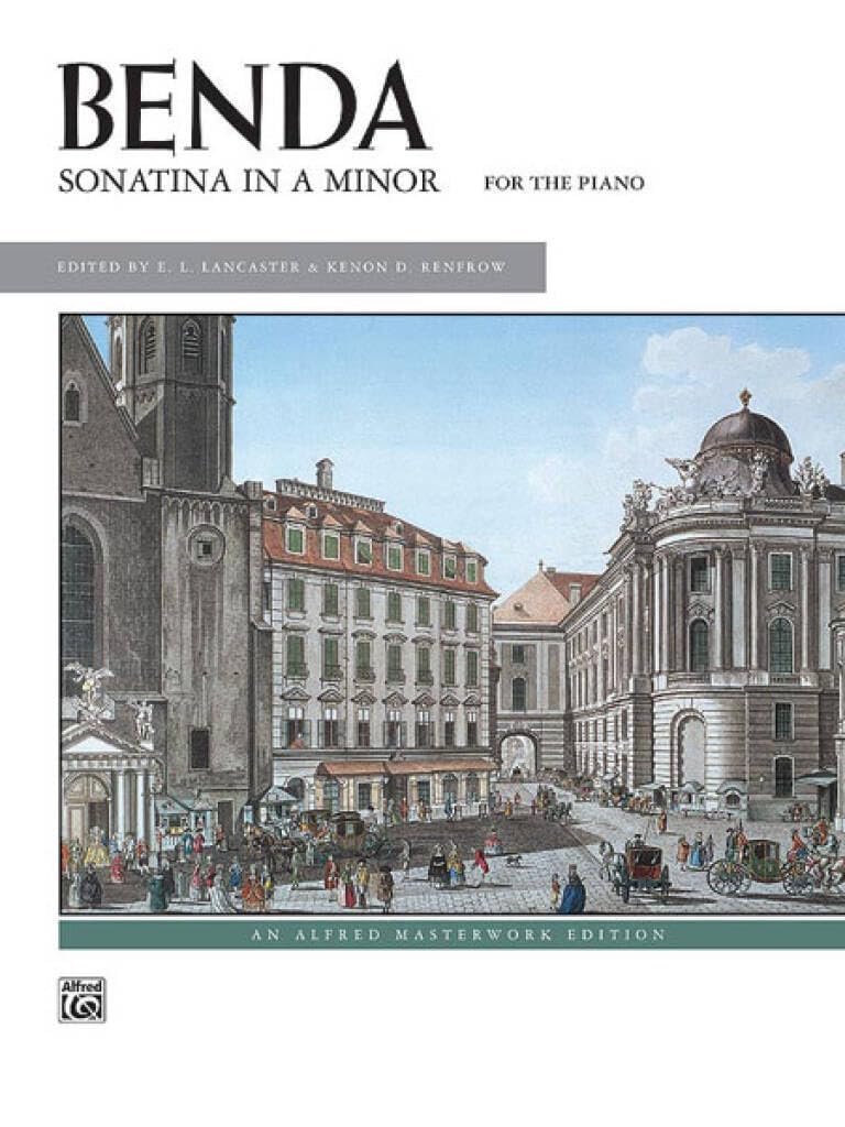 Couverture du livre « GEORG BENDA: SONATINA IN A MINOR (ARR. LANCASTER) - PIANO PIANO » de Benda, Georg Anton (, librairie Les Contes Infusés à Corte