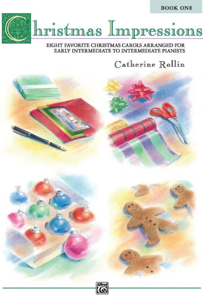 Couverture du livre « CHRISTMAS IMPRESSIONS BOOK 1 PIANO » de Rollin, (a Catherine, librairie Les Contes Infusés à Corte