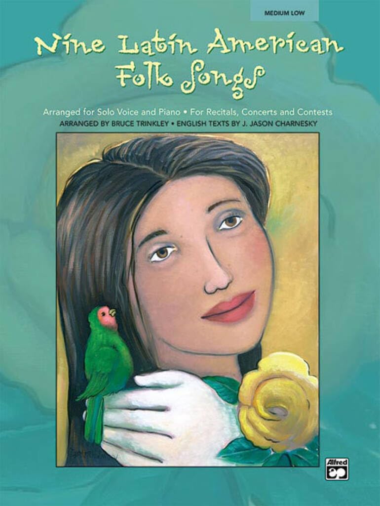 Couverture du livre « NINE LATIN AMERICAN FOLK SONGS - MEDIUM LOW VOICE (BOOK AND CD) +CD » de Trinkley, (arr Bruce, librairie Les Contes Infusés à Corte