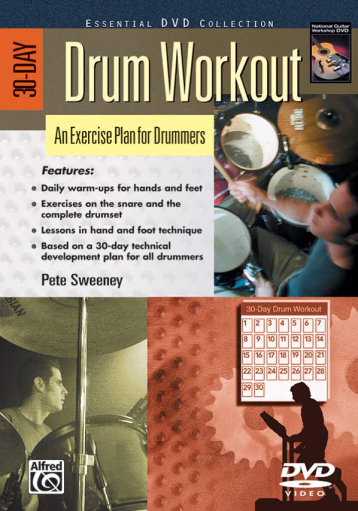 Couverture du livre « 30 DAY DRUM WORKOUT (DVD) DVD » de Sweeney, (autho Pete, librairie Les Contes Infusés à Corte
