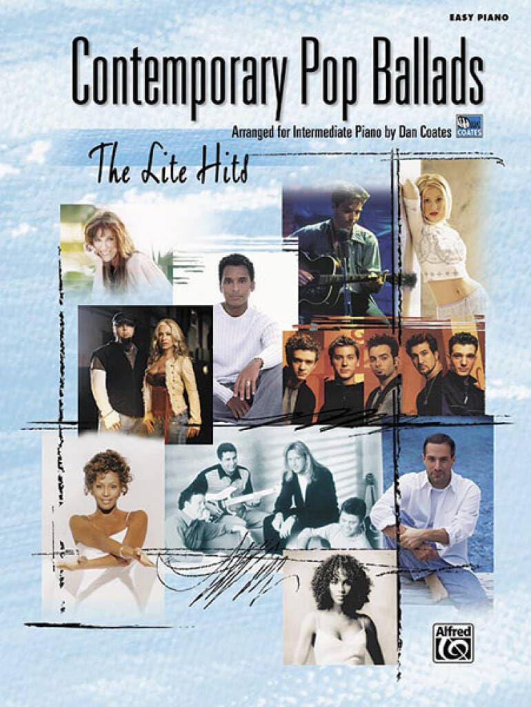 Couverture du livre « CONTEMPORARY POP BALLADS - THE LITE HITS PIANO » de Coates, (arrange Dan, librairie Les Contes Infusés à Corte
