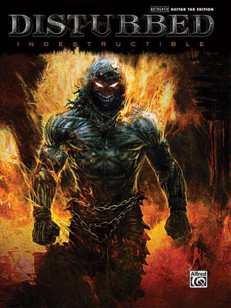 Couverture du livre « DISTURBED: INDESTRUCTIBLE GUITARE » de (artist) Disturbed, librairie Les Contes Infusés à Corte