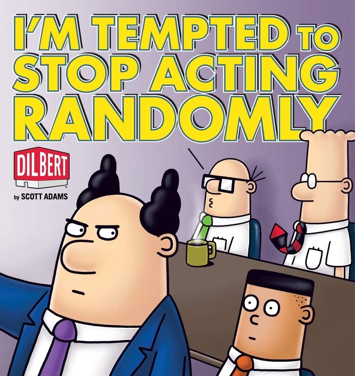 Couverture du livre « I'M TEMPTED TO STOP ACTING RANDOMLY », librairie Les Contes Infusés à Corte