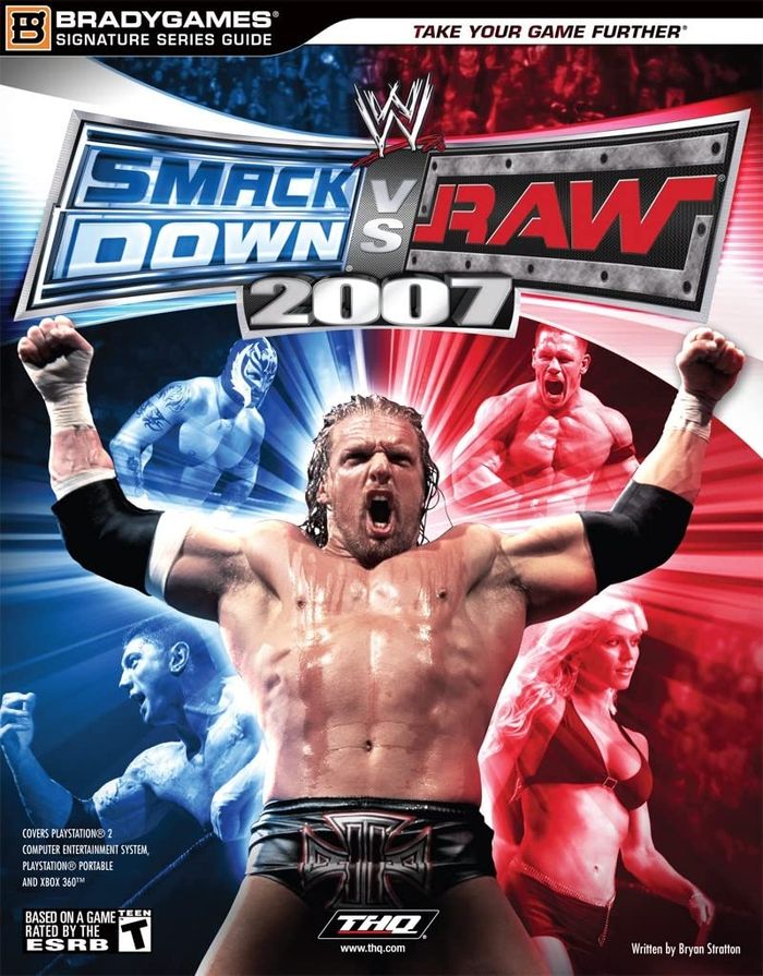 Couverture du livre « WWE SMACKDOWN VS RAW 2007 SIGNATURE SERIES GUIDE », librairie Les Contes Infusés à Corte