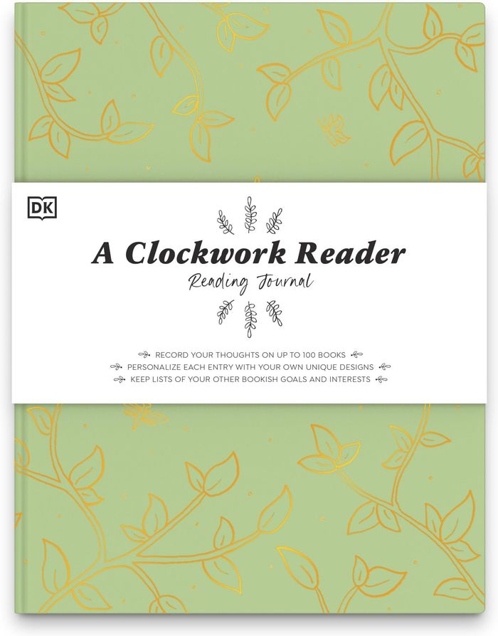 Couverture du livre « A CLOCKWORK READER READING JOURNAL », librairie Les Contes Infusés à Corte