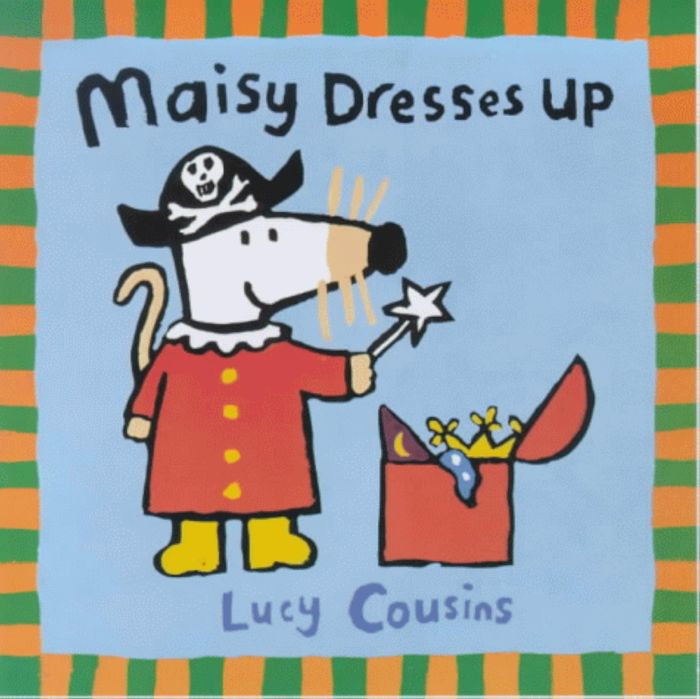 Couverture du livre « MAISY DRESSES UP MIMI S'HABILLE » de Lucy Cousins, librairie Les Contes Infusés à Corte