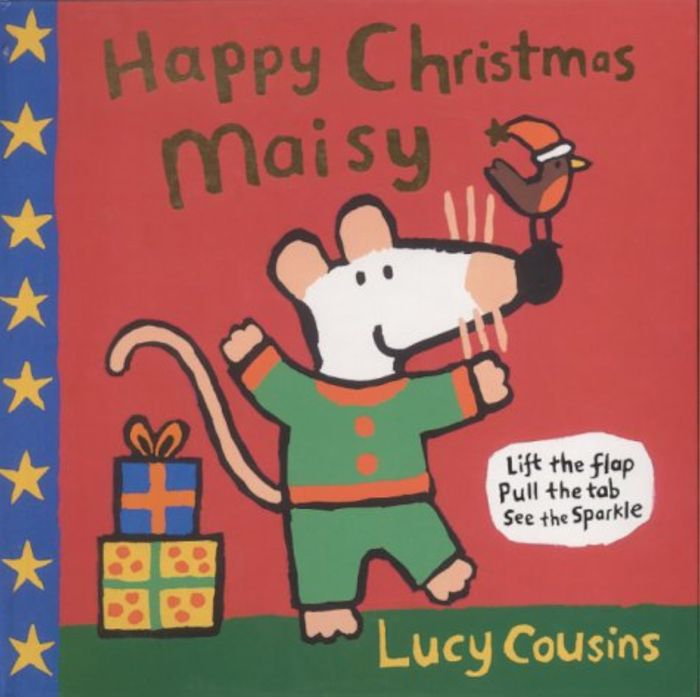 Couverture du livre « HAPPY CHRISTMAS MAISY JOYEUX NOEL MIMI » de Lucy Cousins, librairie Les Contes Infusés à Corte