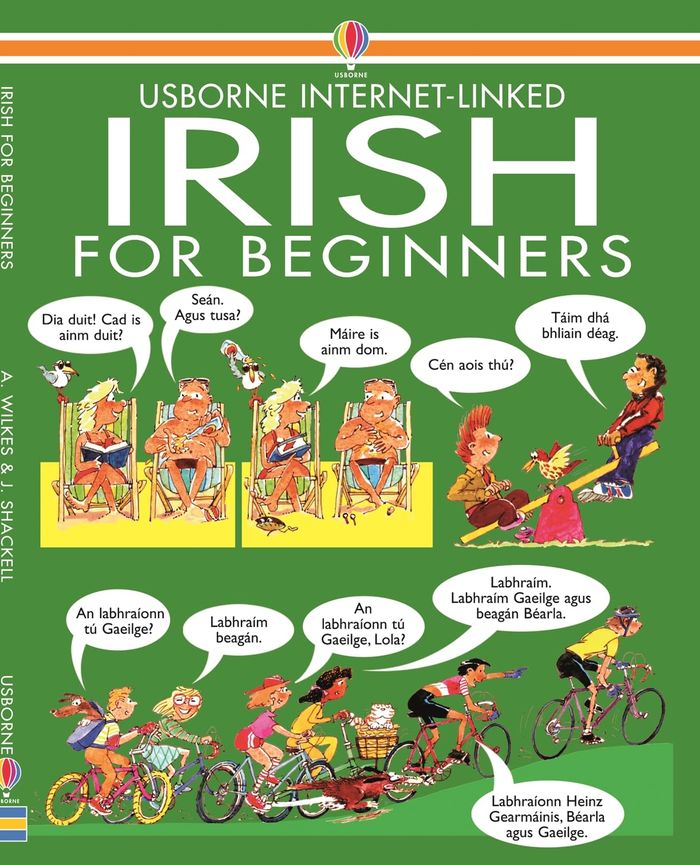 Couverture du livre « LANGUAGE FOR BEGINNERS BOOK - IRISH FOR BEGINNERS », librairie Les Contes Infusés à Corte