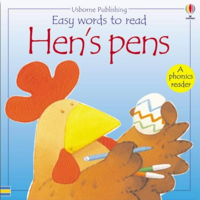 Couverture du livre « HEN'S PENS (EASY WORDS TO READ) » de Cox/, librairie Les Contes Infusés à Corte