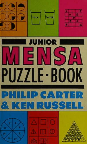 Couverture du livre « THE JUNIOR MENSA PUZZLE BOOK » de Russell Et Carter, librairie Les Contes Infusés à Corte