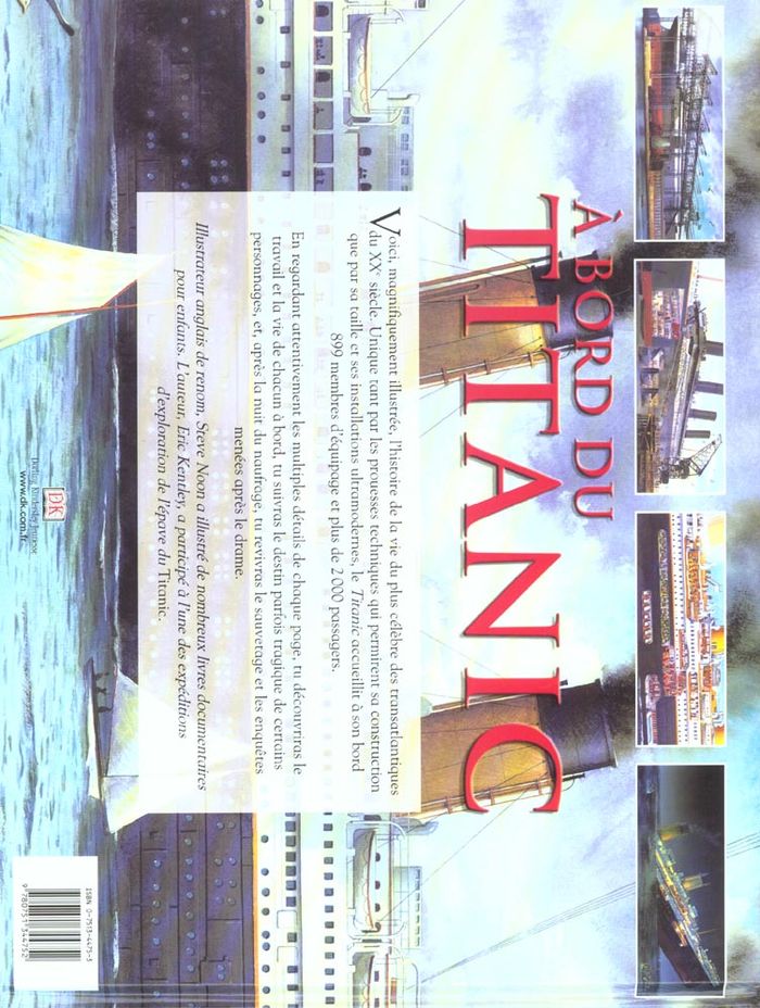 Quatrième de couverture de « A BORD DU TITANIC »