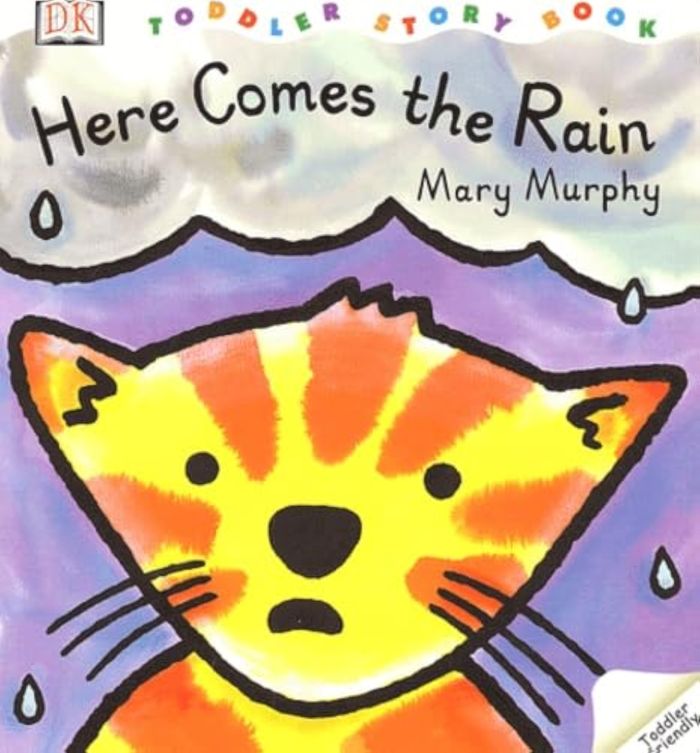 Couverture du livre « HERE COMES THE RAIN », librairie Les Contes Infusés à Corte