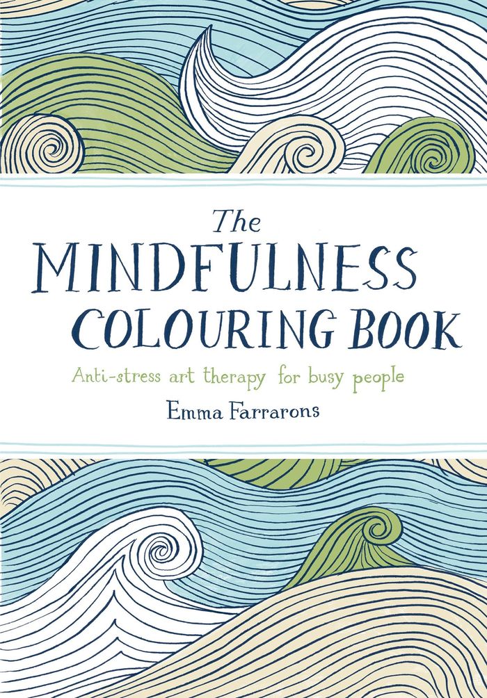 Couverture du livre « THE MINDFULNESS COLOURING BOOK » de Farrarons, Emma, librairie Les Contes Infusés à Corte