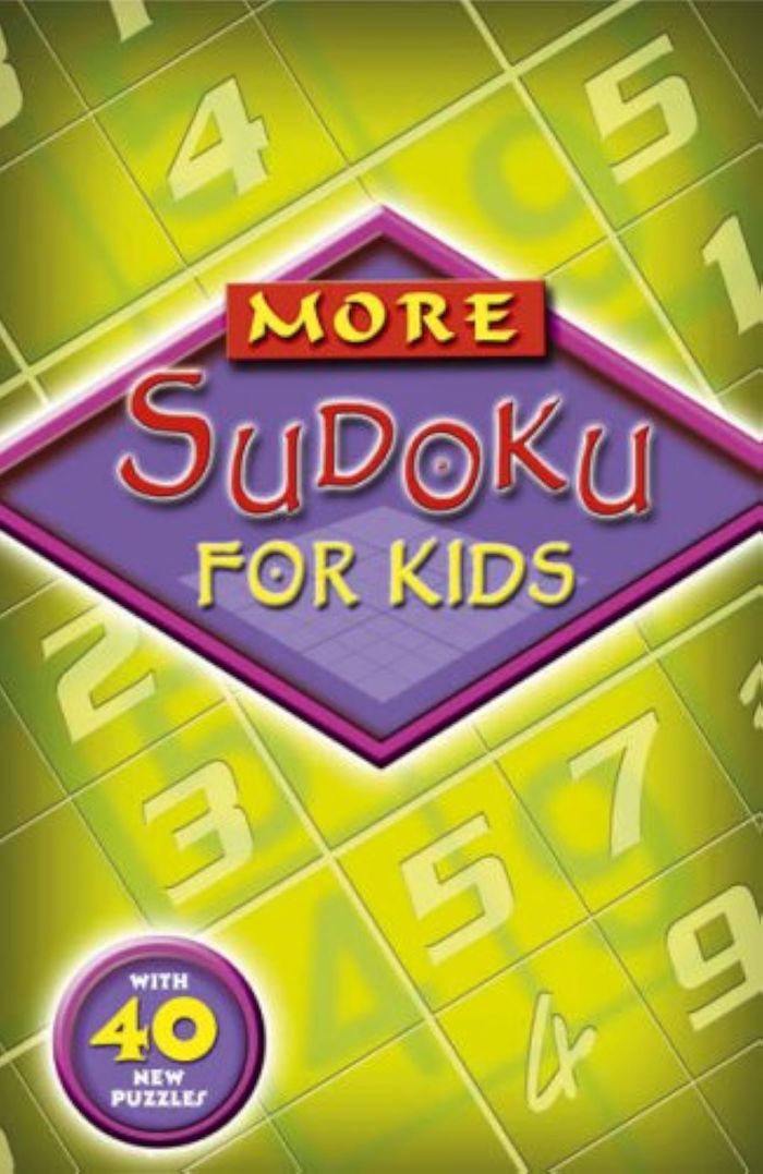 Couverture du livre « MORE SUDOKU FOR KIDS » de Kingfisher, librairie Les Contes Infusés à Corte