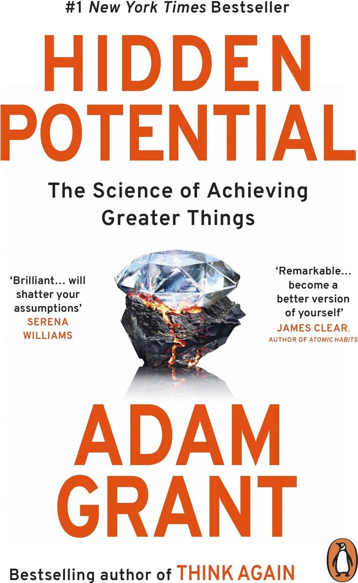 Couverture du livre « HIDDEN POTENTIAL - THE SCIENCE OF ACHIEVING GREATER THINGS » de Adam Grant, librairie Les Contes Infusés à Corte