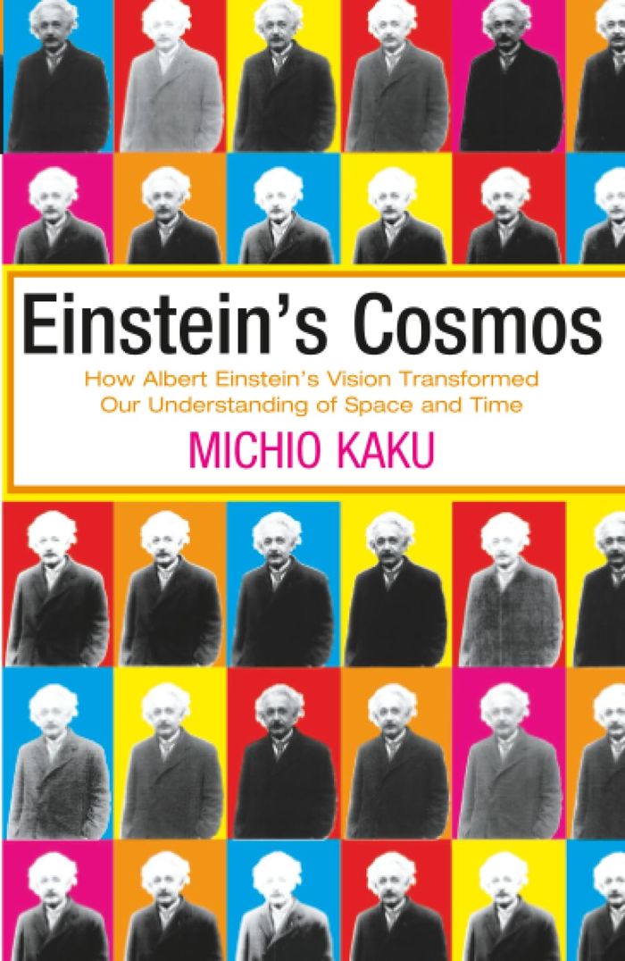 Couverture du livre « EINSTEIN'S COSMOS - HOW ALBERT EINSTEIN'S VISION TRANSFORMED OUR UNDERSTANDING OF SPACE AND TIME » de Michio Kaku, librairie Les Contes Infusés à Corte