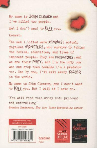 Quatrième de couverture de « I DON'T WANT TO KILL YOU »