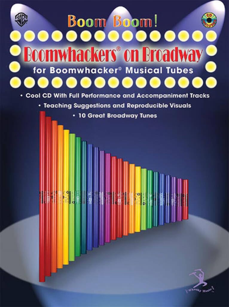 Couverture du livre « BOOMWHACKERS ON BROADWAY  RECUEIL + CD » de Auteurs Divers, librairie Les Contes Infusés à Corte