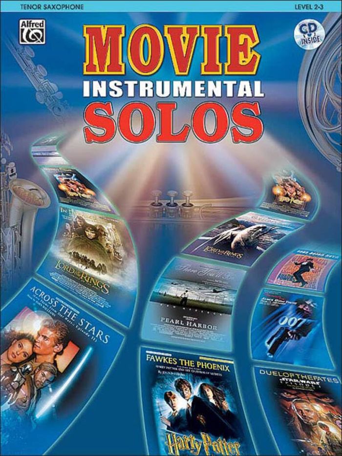 Couverture du livre « MOVIE INSTRUMENTAL SOLOS TENOR SAXOPHONE +CD » de Auteurs Divers, librairie Les Contes Infusés à Corte