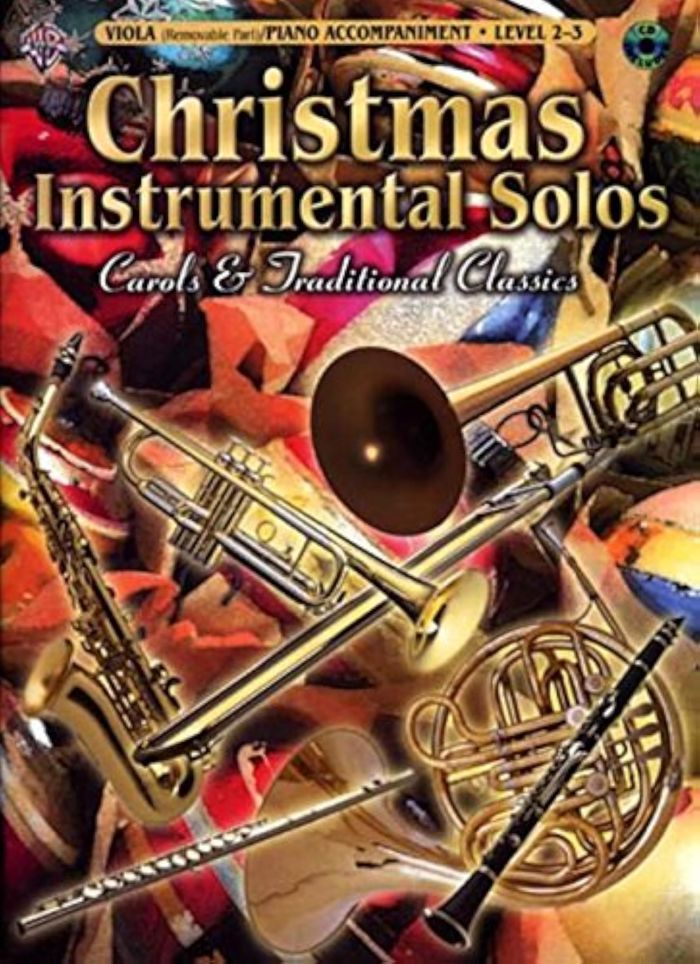 Couverture du livre « CHRISTMAS INSTRUMENTAL SOLOS: VIOLA LEVEL 2-3 +CD » de Auteurs Divers, librairie Les Contes Infusés à Corte