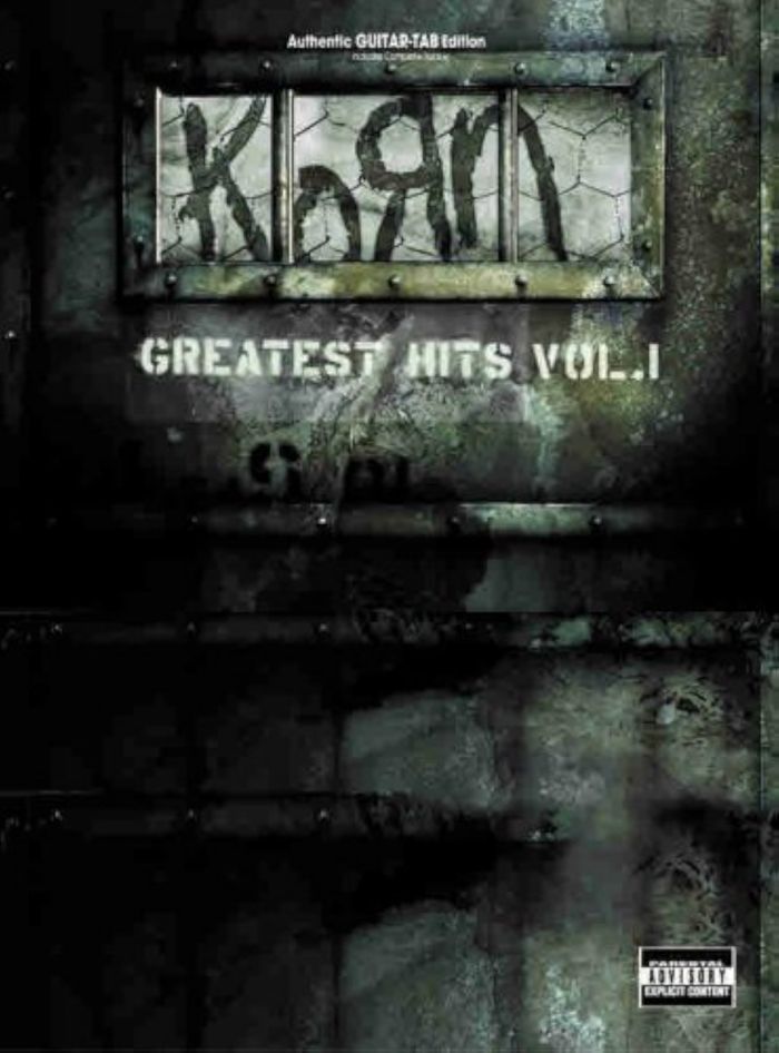 Couverture du livre « KORN GREATEST HITS VOL.1 TAB » de Korn, librairie Les Contes Infusés à Corte