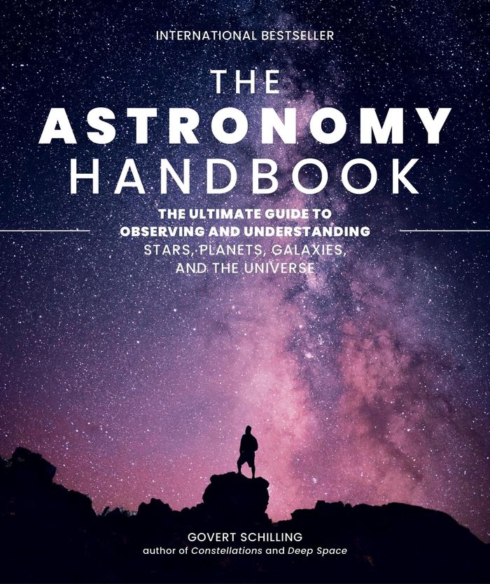 Couverture du livre « THE ASTRONOMY HANDBOOK - THE ULTIMATE GUIDE TO OBSERVING AND UNDERSTANDING STARS, PLANETS, GALAXIES, », librairie Les Contes Infusés à Corte