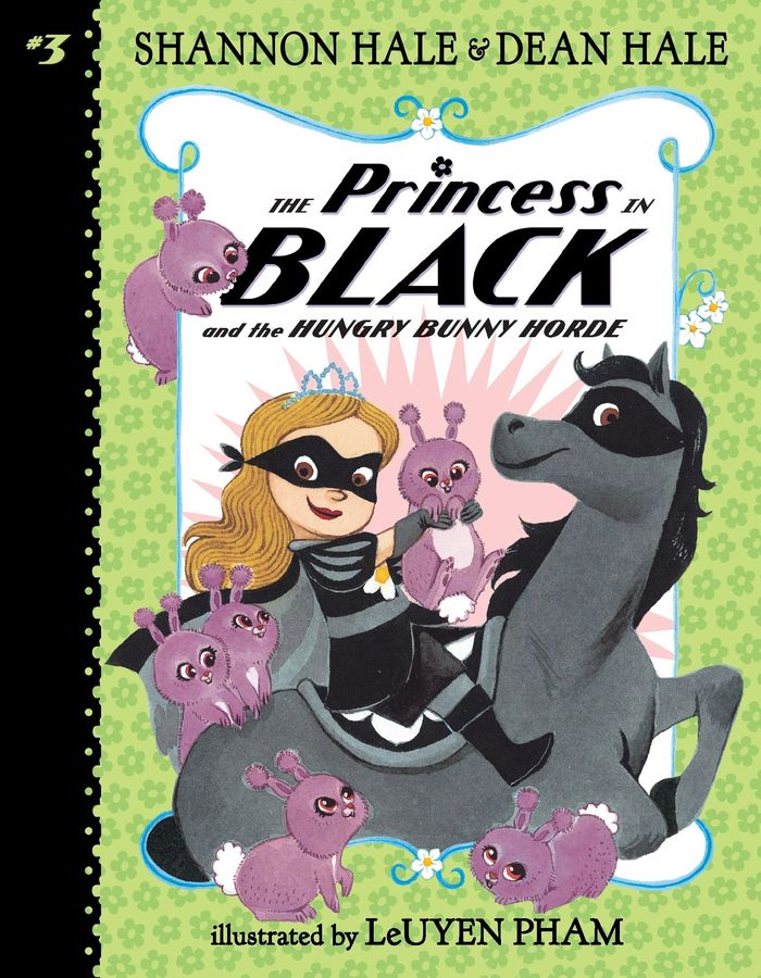 Couverture du livre « THE PRINCESS IN BLACK AND THE HUNGRY BUNNY HORDE » de Hale/pham, librairie Les Contes Infusés à Corte