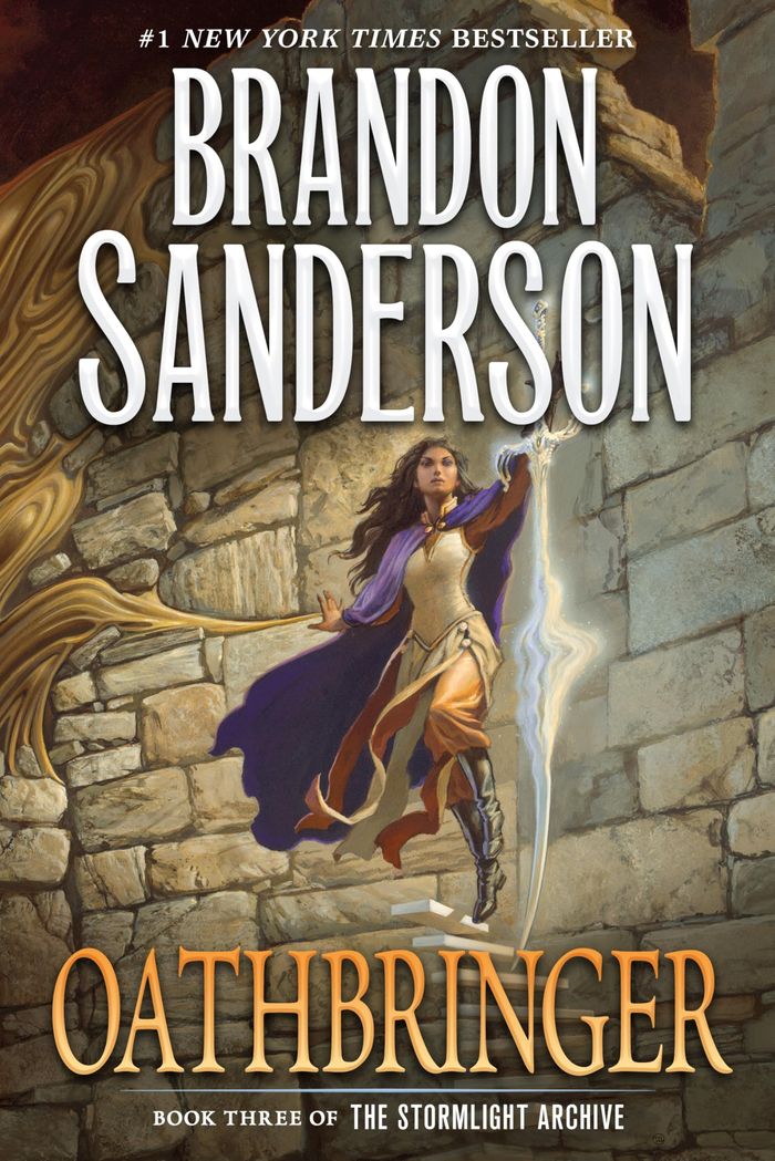 Couverture du livre « THE STORMLIGHT ARCHIVE - T03 - OATHBRINGER - BOOK THREE OF THE STORMLIGHT ARCHIVE » de Brandon Sanderson, librairie Les Contes Infusés à Corte