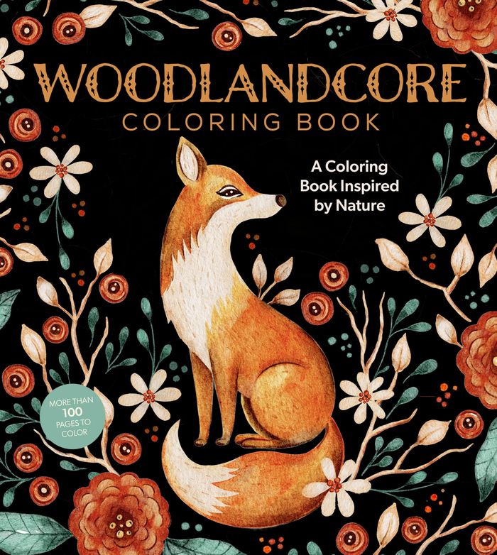 Couverture du livre « CHARTWELL COLORING BOOKS - WOODLANDCORE COLORING BOOK - A COLORING BOOK INSPIRED BY NATURE - MORE TH » de Editors Of Chartwell, librairie Les Contes Infusés à Corte