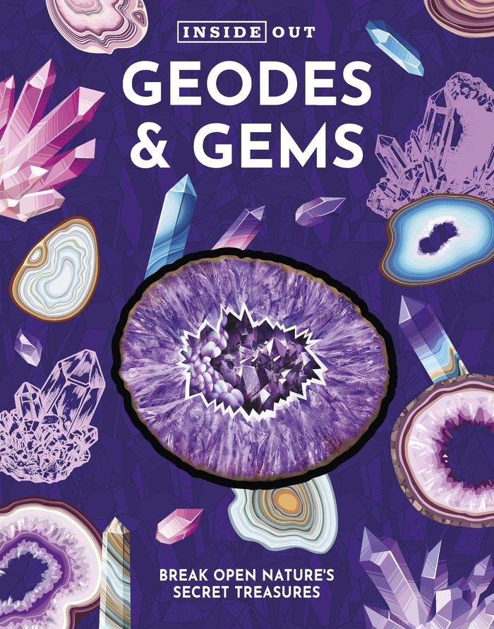 Couverture du livre « INSIDE OUT, CHARTWELL - INSIDE OUT GEODES & GEMS - BREAK OPEN NATURE'S SECRET TREASURES » de Editors Of Chartwell, librairie Les Contes Infusés à Corte