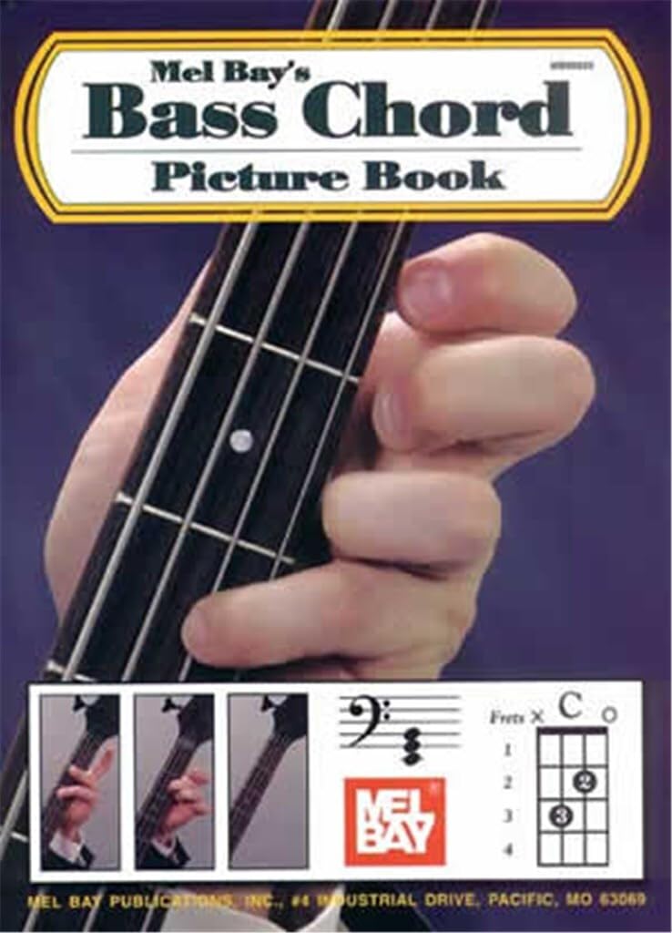 Couverture du livre « MEL BAY'S BASS CHORD PICTURE BOOK » de Bay, (author William, librairie Les Contes Infusés à Corte
