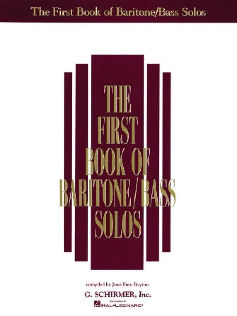 Couverture du livre « THE FIRST BOOK OF BARITONE/BASS SOLOS » de Auteurs Divers, librairie Les Contes Infusés à Corte
