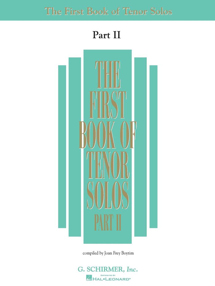Couverture du livre « THE FIRST BOOK OF TENOR SOLOS PART II » de Auteurs Divers, librairie Les Contes Infusés à Corte
