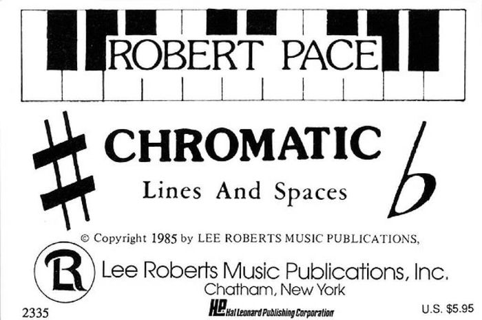 Couverture du livre « FLASH CARDS - CHROMATIC LINES & SPACES PIANO » de Pace Robert, librairie Les Contes Infusés à Corte