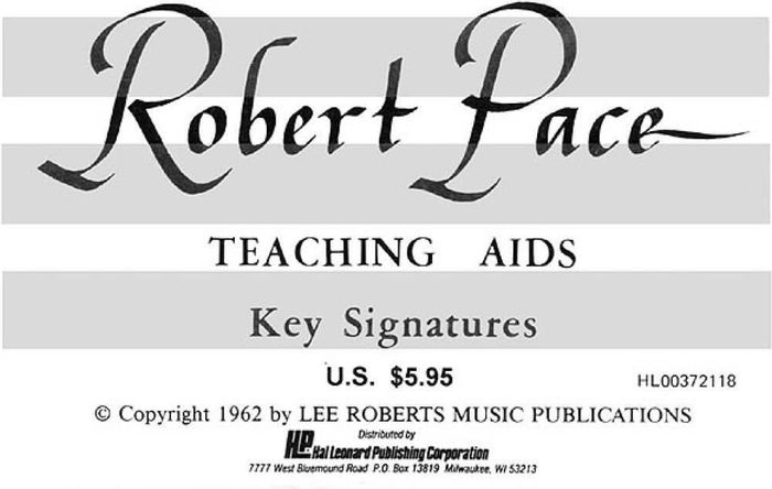 Couverture du livre « FLASH CARDS - KEY SIGNATURES PIANO » de Pace Robert, librairie Les Contes Infusés à Corte